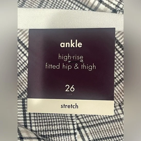 Women's High-Rise Ankle Tapered Pants - Ava & Viv Size 26 NWT Comfort Waist - Picture 7 of 11